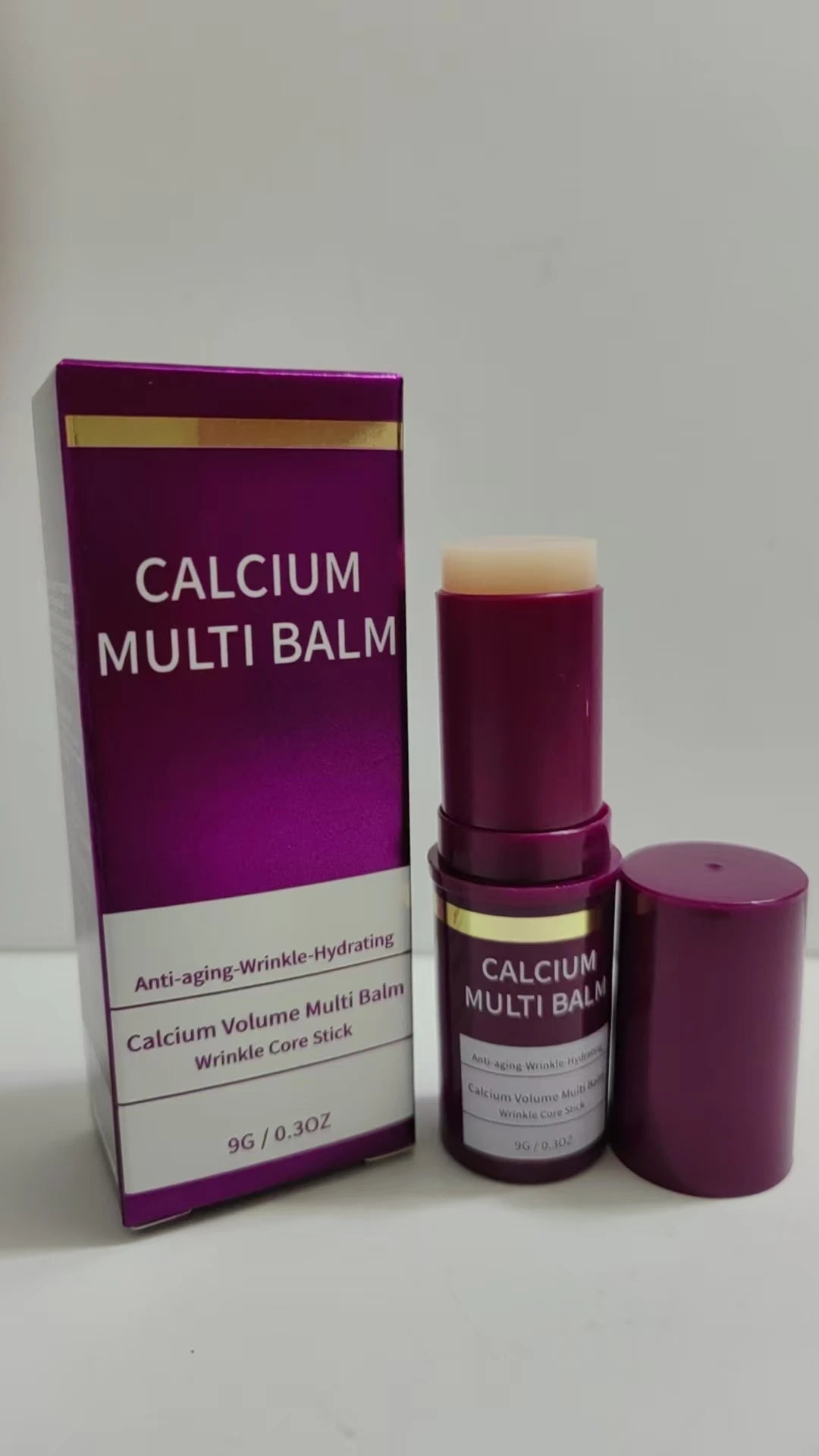 Calcium Volume Multi Balm Korean Skincare Stick Face & Eye Cream Collagen Deep Moisturizing Anti-Wrinkle Suitable for Pre Makeup