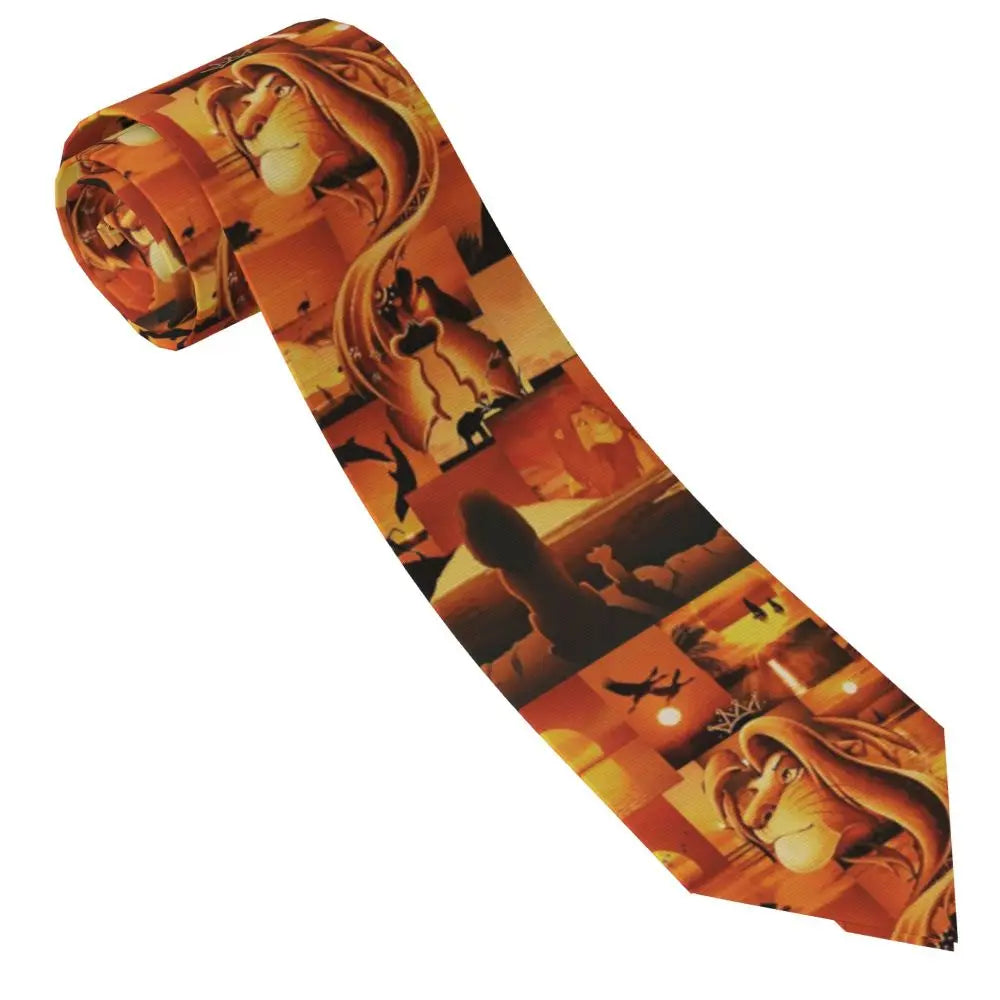 Custom The Lion King Hakuna Matata Necktie Mens Mens Suit Tie For Thanksgiving Day