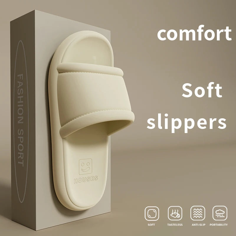New Men's Slippers EVA Non-slip Bathroom Slipper Soft Comfortable Home Summer Sandal Indoor Bathroom Slippers Male Shower Shoes