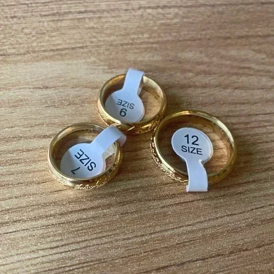 Stainless steel Language Rings for Unisex Fashion Accessories Jewelry