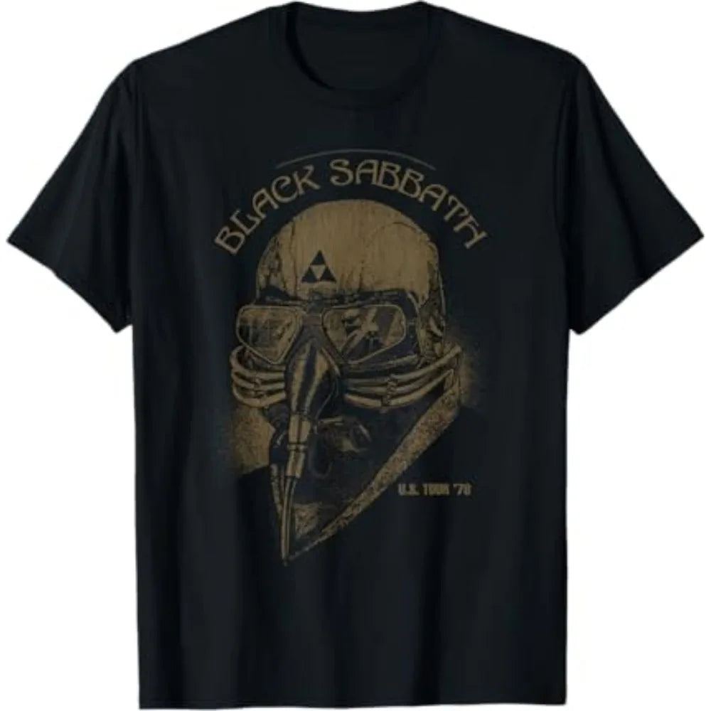Black Sabbath Official U.S Tour '78 Short Sleeved Round Neck Y2k Tshirt Men Clothing New in Top & Tees Mens T-Shirt 35827
