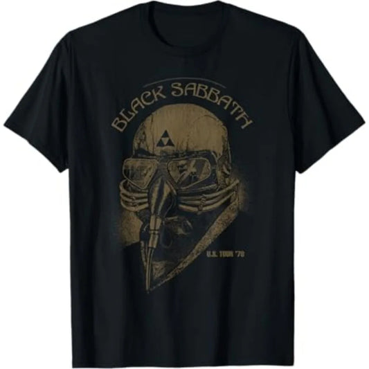 Black Sabbath Official U.S Tour '78 Short Sleeved Round Neck Y2k Tshirt Men Clothing New in Top & Tees Mens T-Shirt 35827