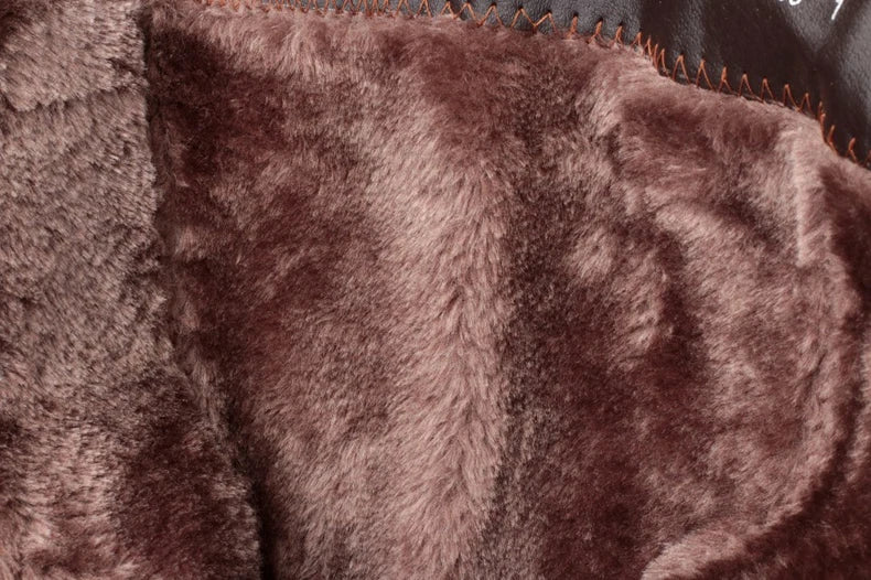 AIYUQI Winter Women Boots First Layer Of Leather High Heeled Genuine Leather Boots Gaotong Thick With Long Barreled Boots Wool