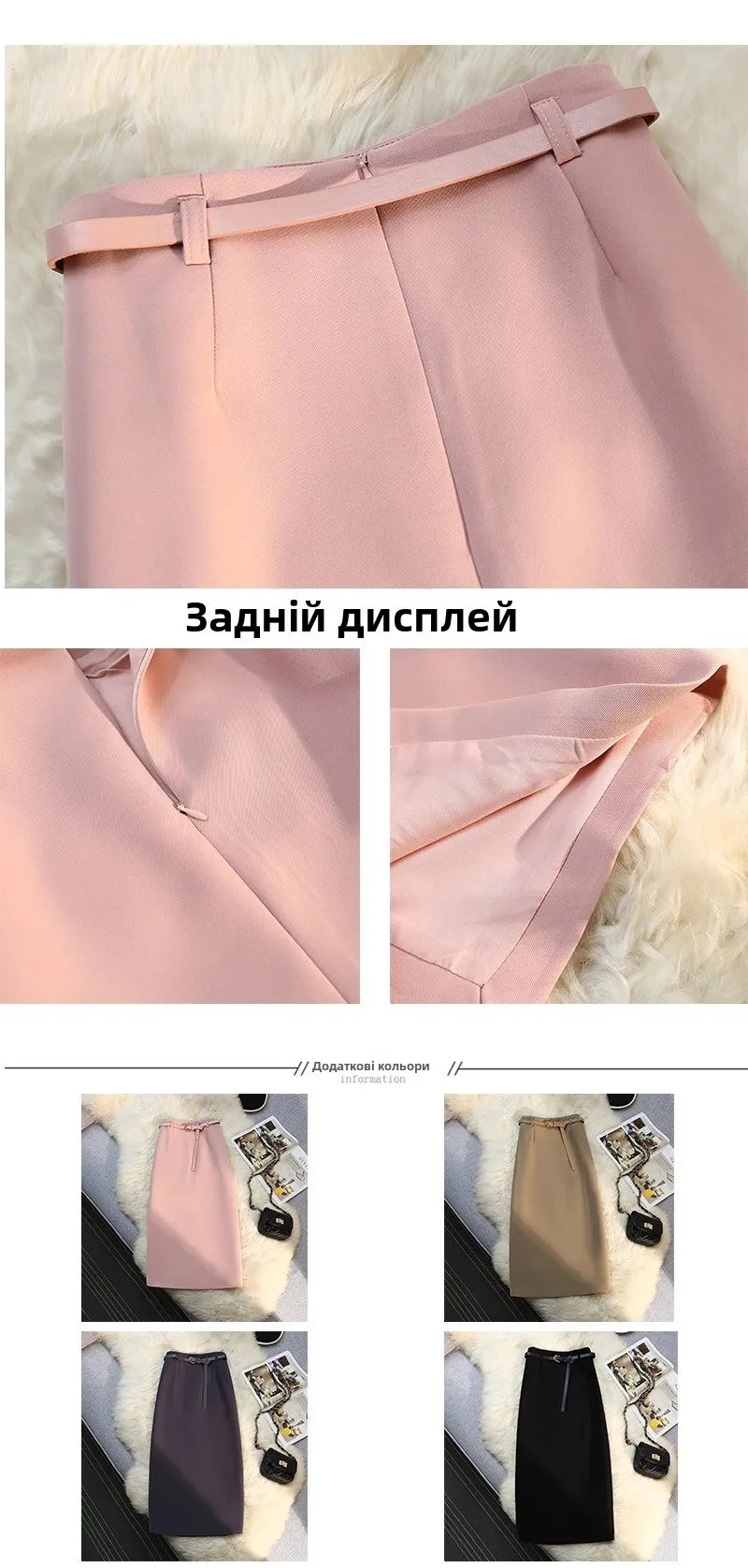 High Waist Suit Sle  Skirt Korean Spring Autumn New Wrap around a Line Skirt for Women Casual Loose Fit a pe