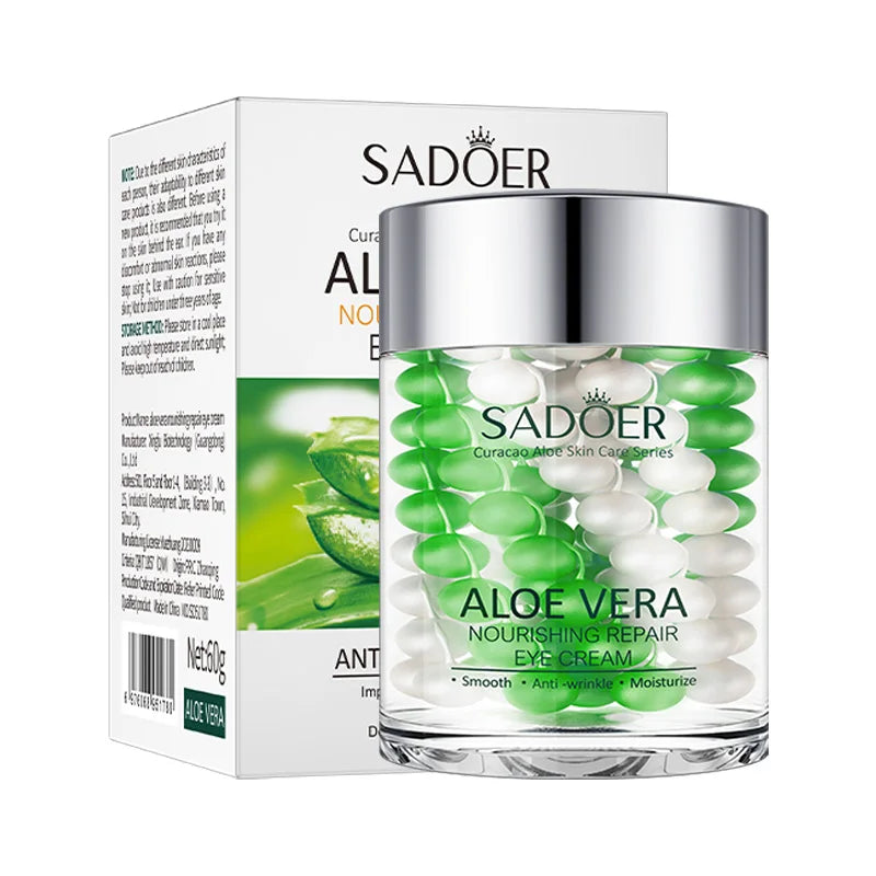 SADOER Hyaluronic Acid 24K Golden Sakura Eye Cream Anti Dark Circles Anti Wrinkles Moisturizing Anti-aging Creams Eyes Skin Care
