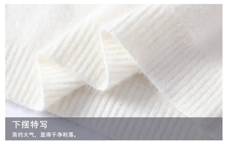 New Winter Tops Handsome Pullover Men Korean Harajuku Mens Christmas Sweaters Grade Luxury Thick Warm Sweater