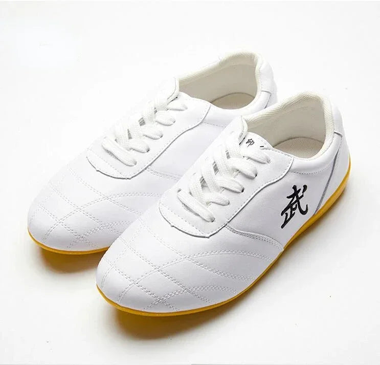 Men Woman Genuine Leather Wushu Tai Chi Kungfu Glamorous Shoe Routine Martial Arts Shoes Professional Competition Shoes big 46