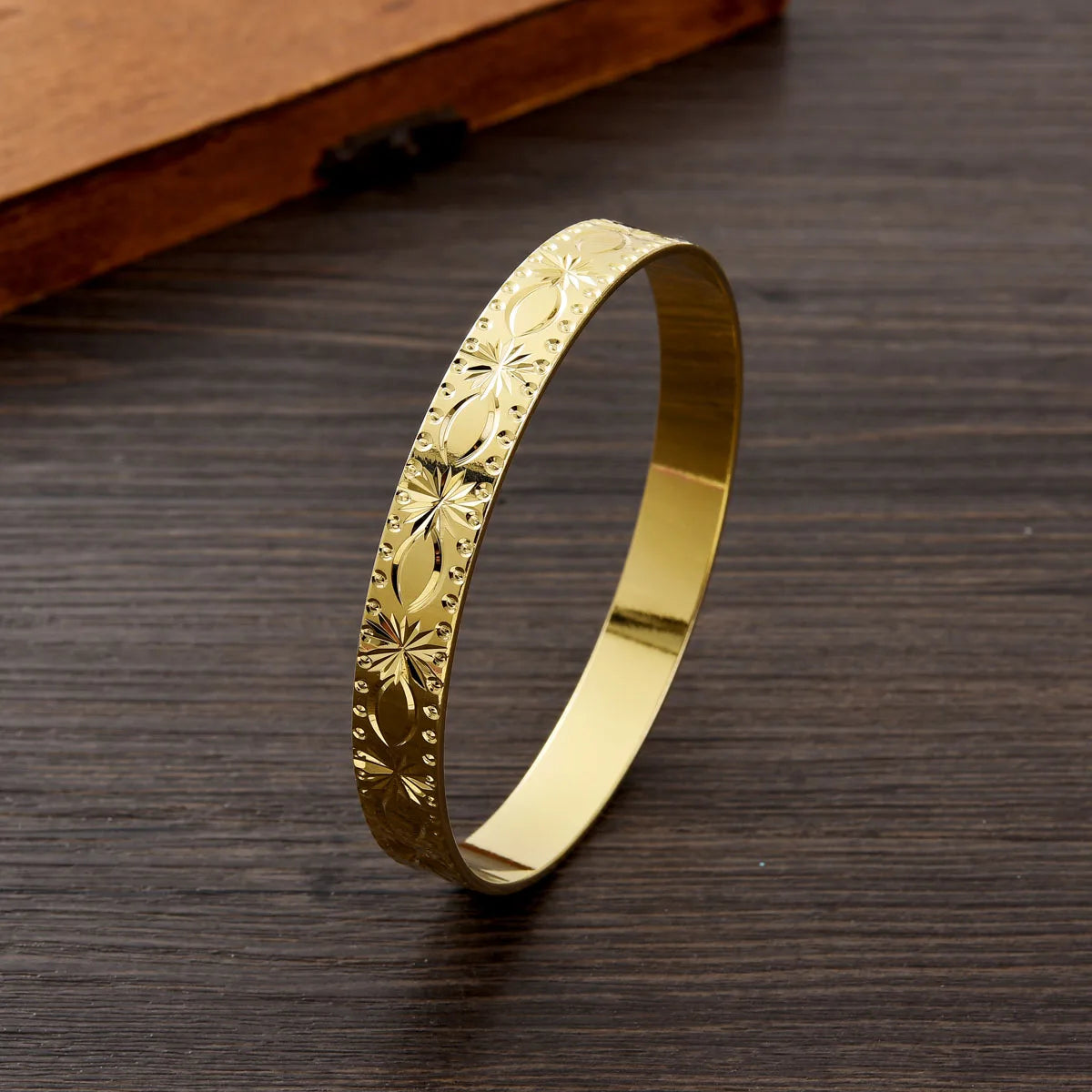 50MM/55MM/65MM/70MM Dubai Wedding 9k Color Bangle For Women Ethiopian Jewelry Bangles Bracelets Girl Birthday Jewelry Gifts #137