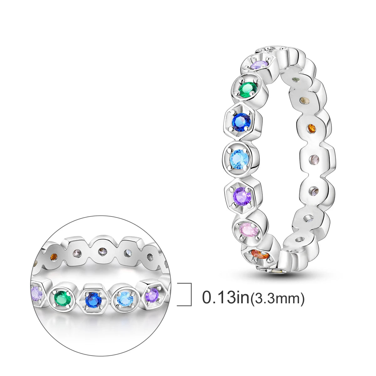 Silver Plated Women Luxury Stackable Ring Real Infinite Flower Daisy Fine Jewelry Rings For Engagement Weddling Party