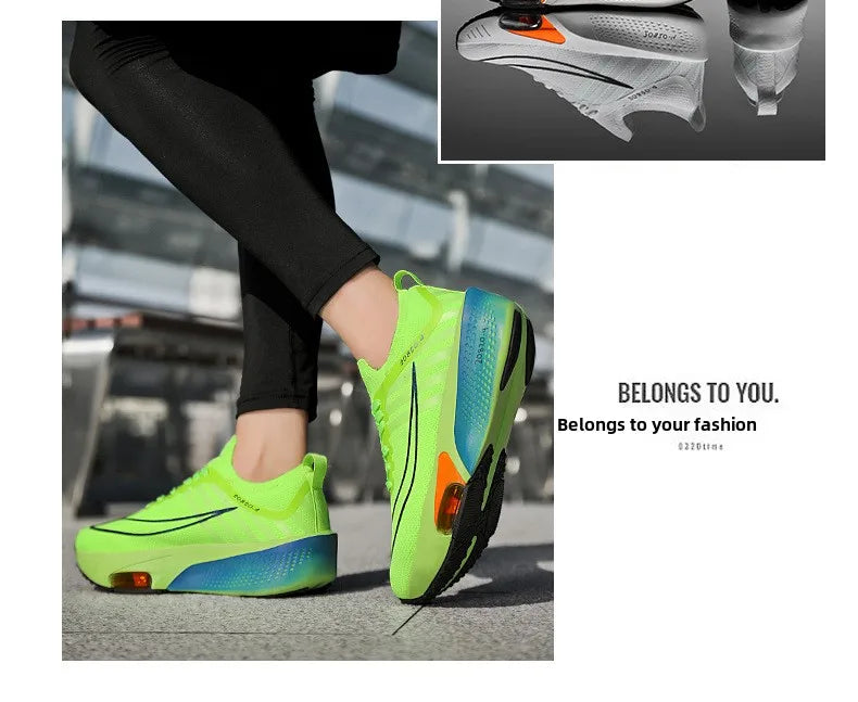 NEW Running Shoe Air Cushion Speciality Marathon Men Sports Breathable Lightweight Women's Comfortable Athletic Nonskid Sneakers