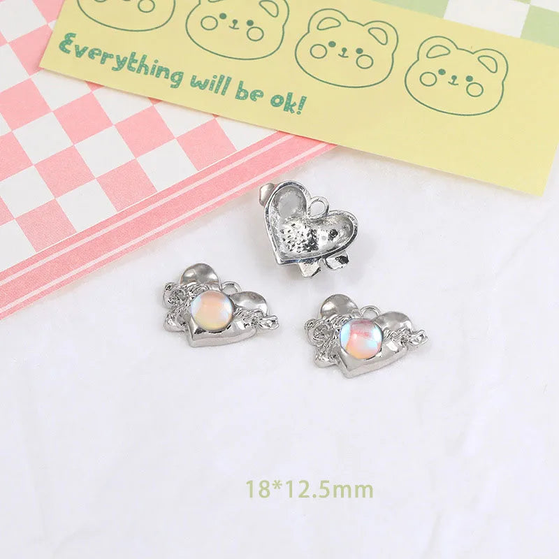 Wholesale Y2K Silver Charms for Jewelry Making Accessories DIY Pendant Necklace Bracelet Earring Women Girl Luxury Female Gift