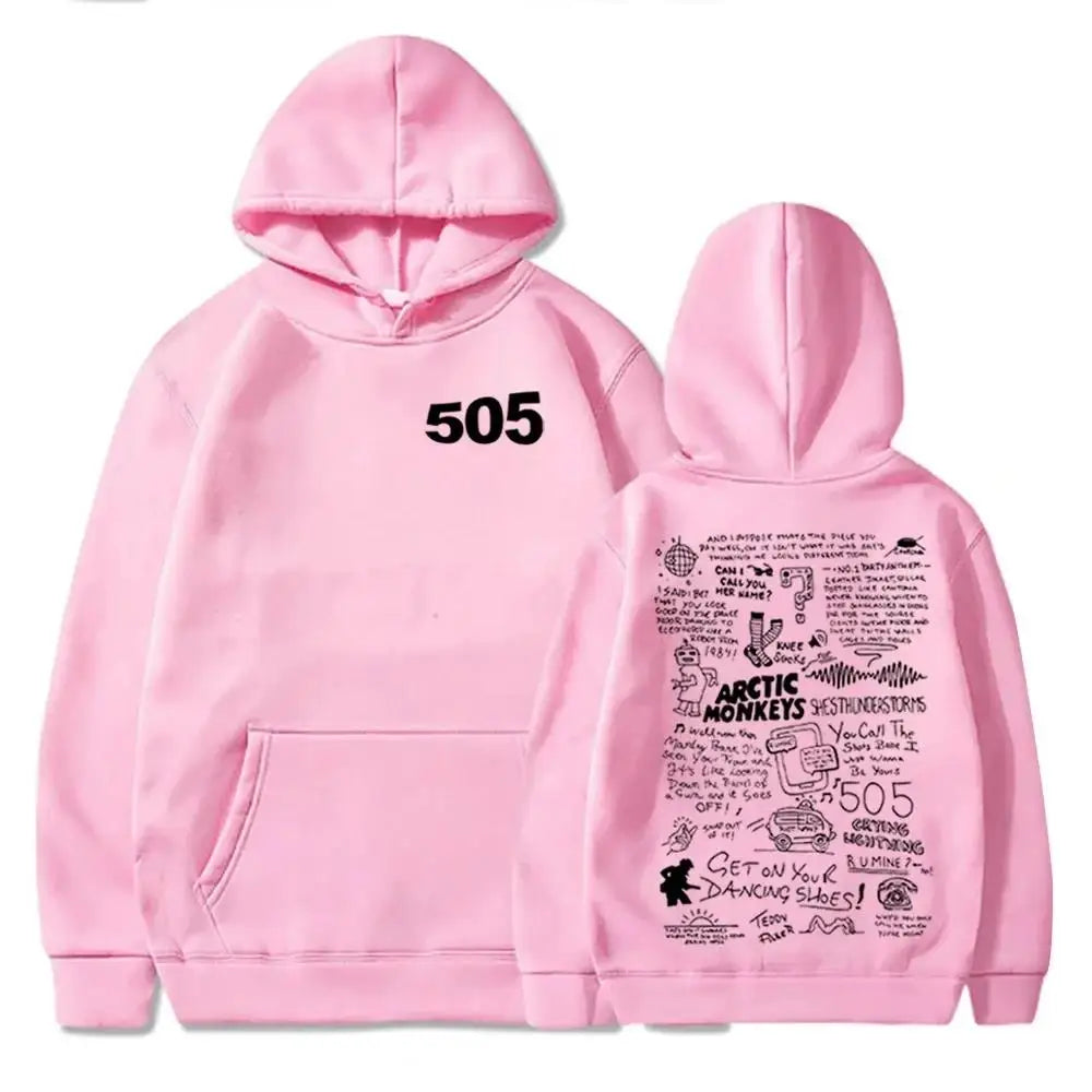 505 Hoodie Arctic Monkeys Music Hoodie Arctic Monkeys Merch Gift For Arctic Monkeys Fan Pullover Tops Streetwear Unisex
