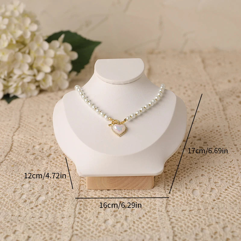 PU Model Bust Show Exhibitor Jewelry Display Necklace Pendants Mannequin Stand Earrings Organizer Ring Bracelet Storage Stand