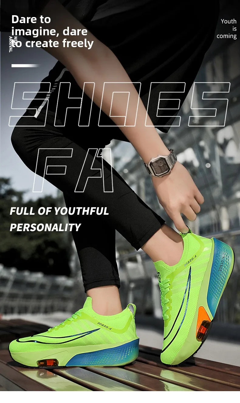 NEW Running Shoe Air Cushion Speciality Marathon Men Sports Breathable Lightweight Women's Comfortable Athletic Nonskid Sneakers