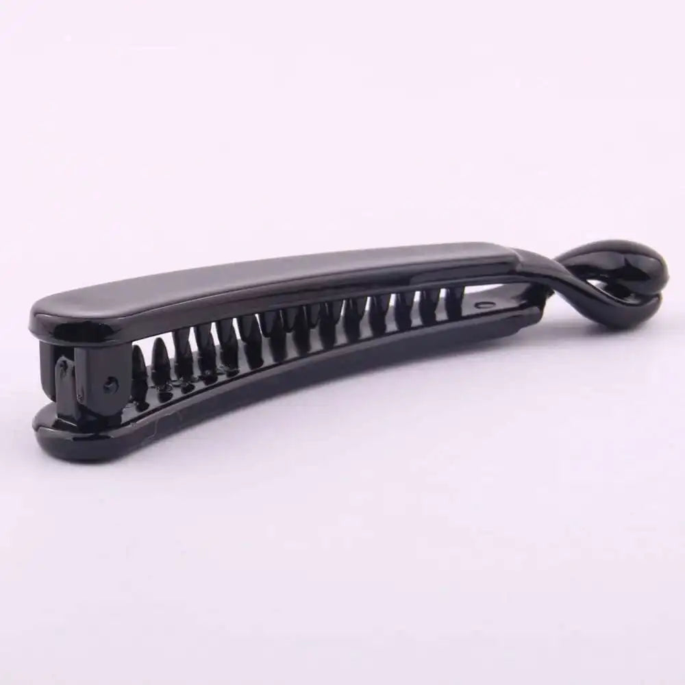 Brand French Banana Hair Clip Black Plastic Ponytail Holder Hair Pin for Lady Hairdress Beauty Tool Simple Hair Clips 2020